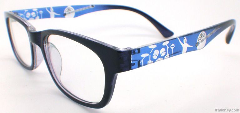 TR90 Full-Rim Optical Frame with Design on Temples(BT9-009)