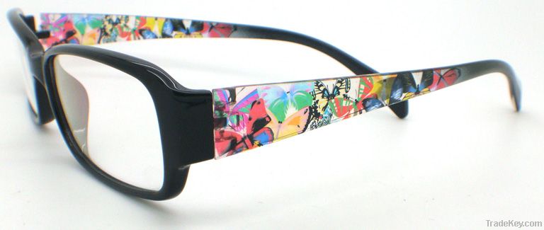 TR90 Full-Rim Optical Frame with Design on Temples(BT9-014)