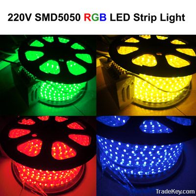 110V 220V 5050 RGB LED Strip Light