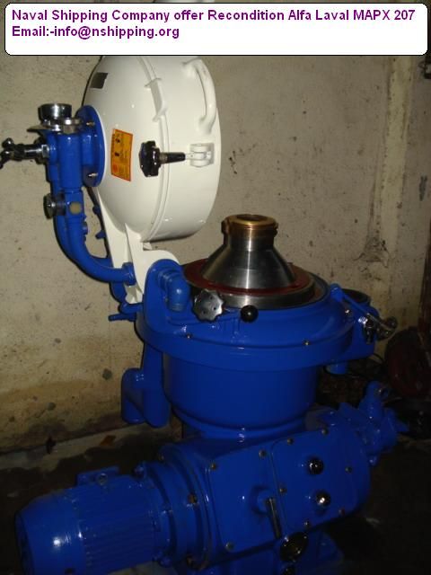 Alfa Laval oil purifier, HFO purifier, fuel oil purifier, industrial centrifuge MAPX-207