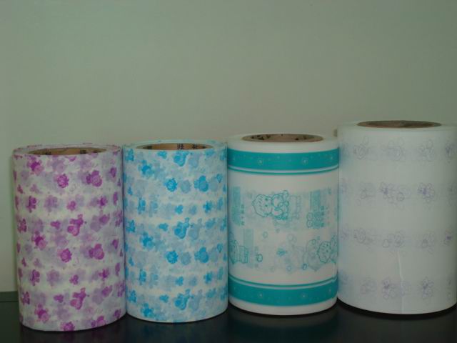 Single Color Printing Film uses in bottom sheet of diaper