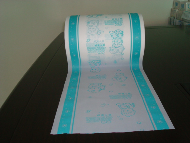 Embossed Printing Film uses in bottom sheet of Diaper