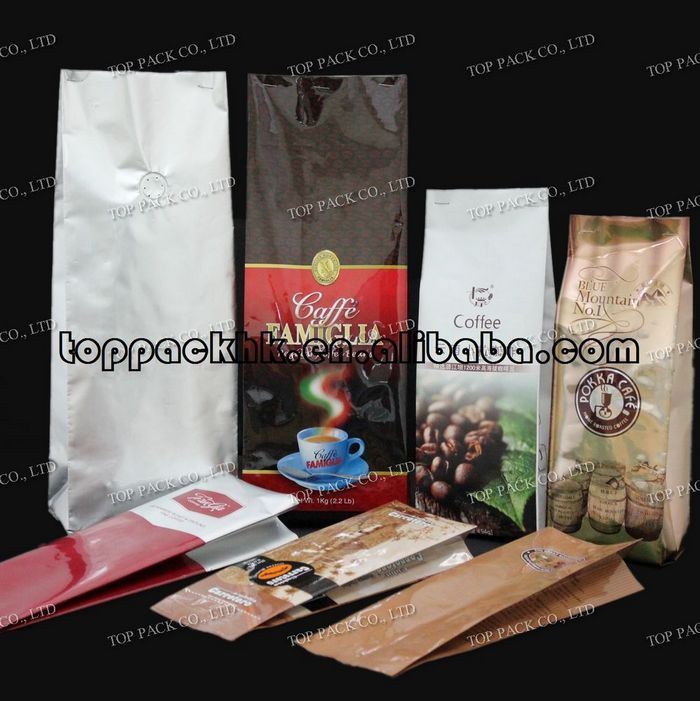 Coffee Bags, foil coffee bags, 250g coffee bags