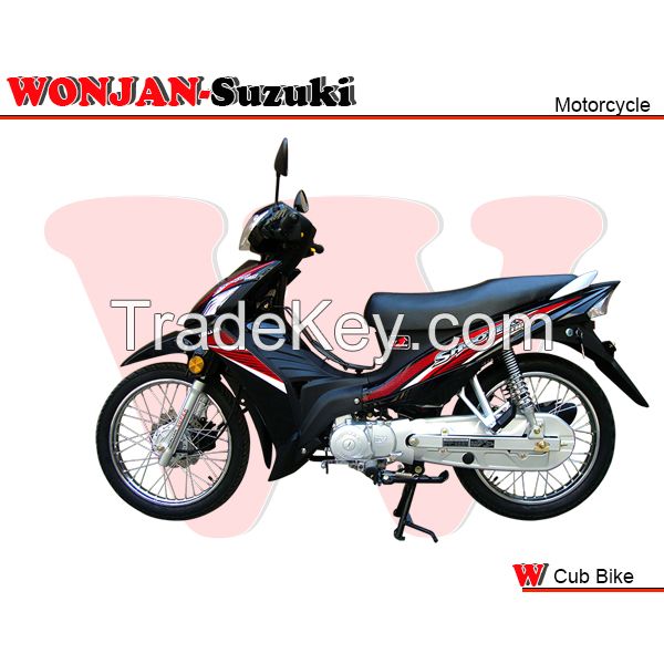 110cc cub bike, wonjan-suzuki engine techology, motorcycle export (BLACK)