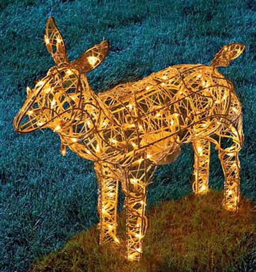 3D Illuminated Feeding Reindeer,christmas lights