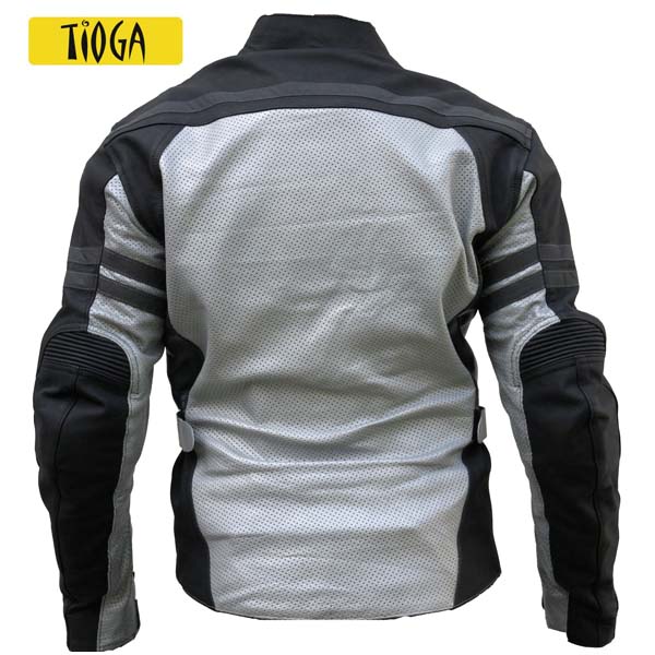 Tioga Leather Mesh Motorcycle Jacket