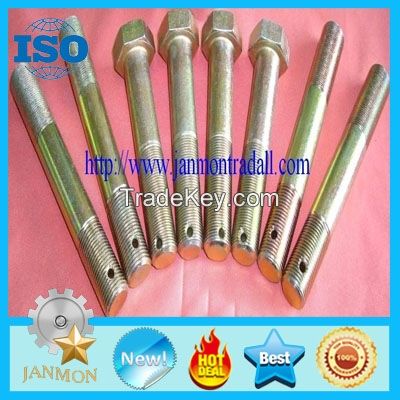 Special Hexagon bolts with holes,Bolt with hole, Bolt with Hole in Head ,Hex head bolts with holes,Hex bolts with holes on head,High tensile bolts with holes,Steel bolt with hole, Stainless steel hex head bolt with hole,Grade 8.8 hex bolts