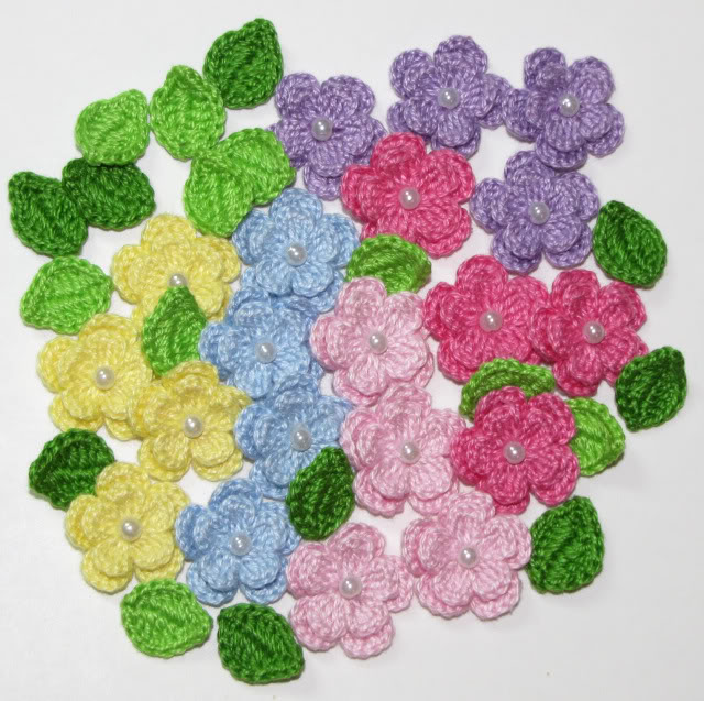 Crochet Flower Applique