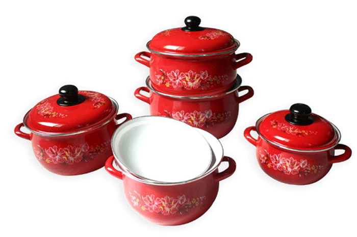 Enamel casserole sets