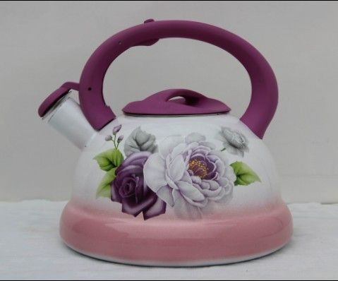 Enamel Whistle Kettle Water Teapot