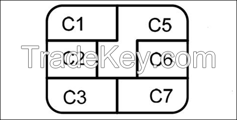 Contact Smart Card chip module 4442/5542