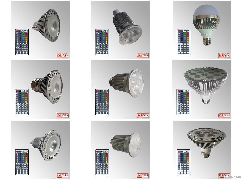 RGB LED Bulbs E27/GU10/MR16