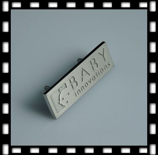 bag logo, bag tag, metal logo