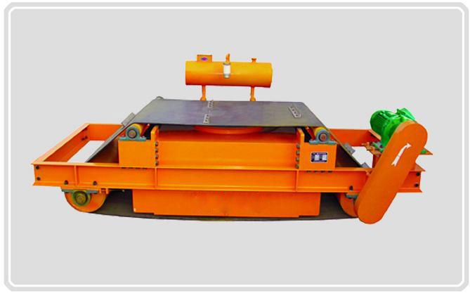 Suspended oil cooled automatic cleaning belt electromagnetic iron separator