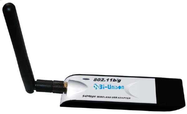 USB 802.11G 54M WIRELESS LAN Adapter With Detachable Antenna