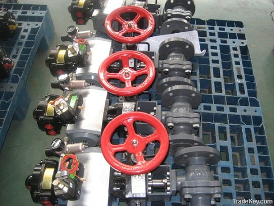 flanged SHUT OFF BALL VALVE, pneumatic way and electric
