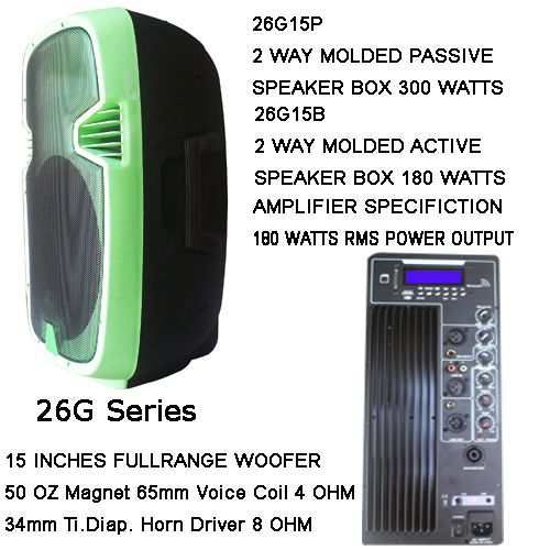 Colourfull Plastic Cabinet Speaker 