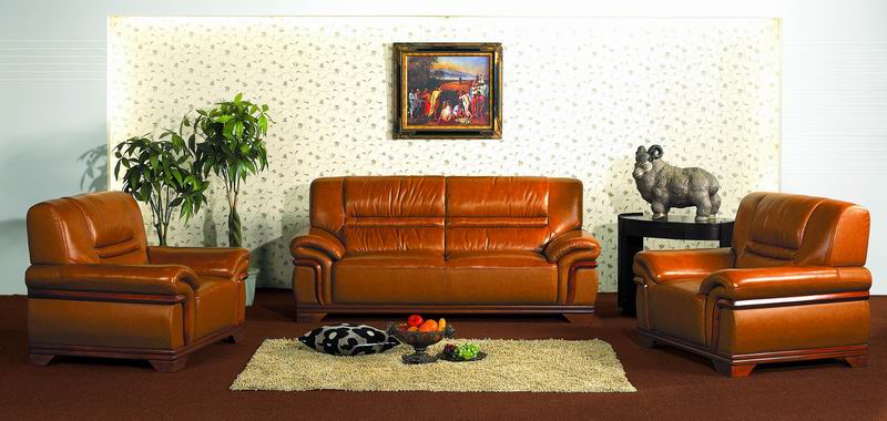 Leather sofa OS-2609