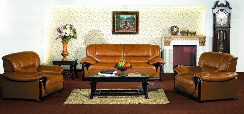Leather sofa OS-2612