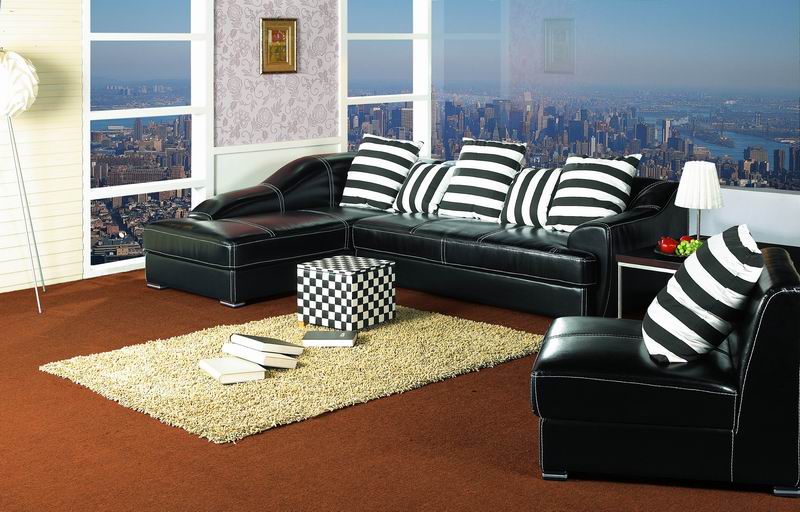 Leather sofa OS-2623