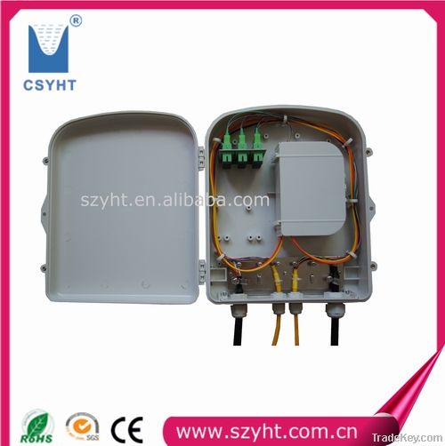 Plastic fiber optic terminal box