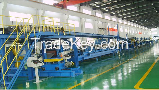 Continuous PU/EPS/ROCKWOOL Sandwich panel production line