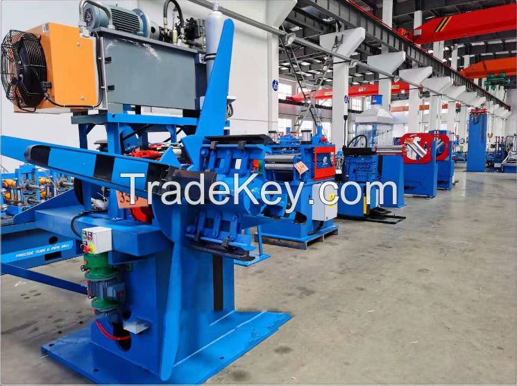 High Frequency Longitudinal Seam Carbon Steel Tube Mill Machine