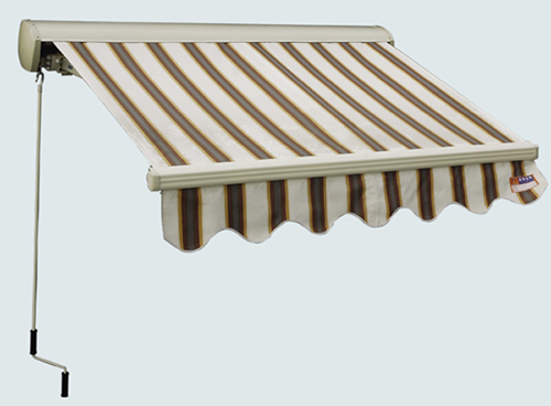 half-cassette retractable awning