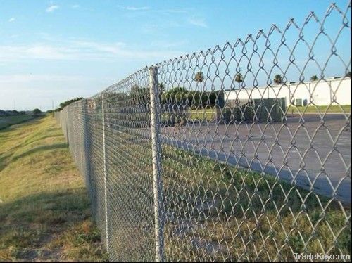 galvanized chain link fence