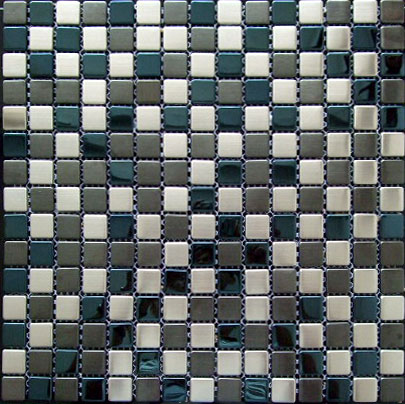 Mosaics made with stainless steel