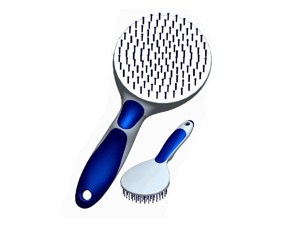 Premium plastic pin brush