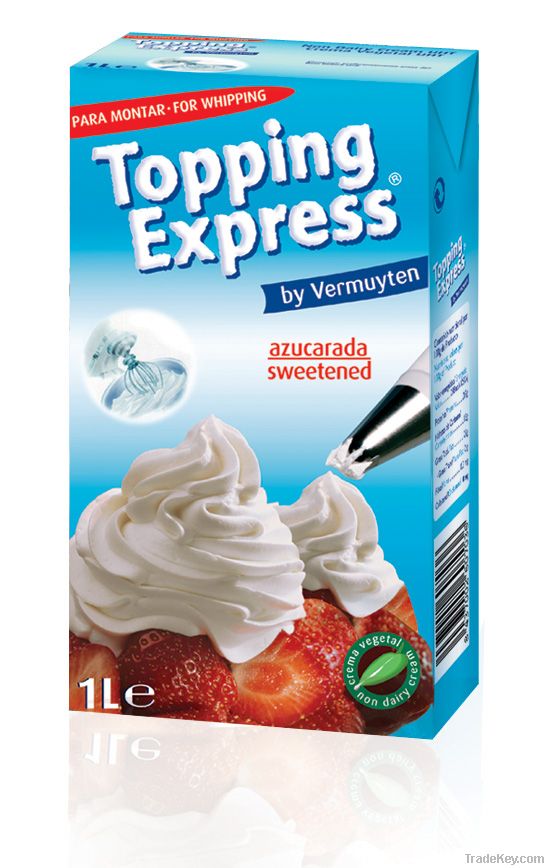 Topping Express 1 Litre Sweetened Vegetable Cream