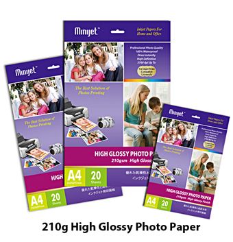 210gsm Real colors High glossy cast coated photo paper, waterproof