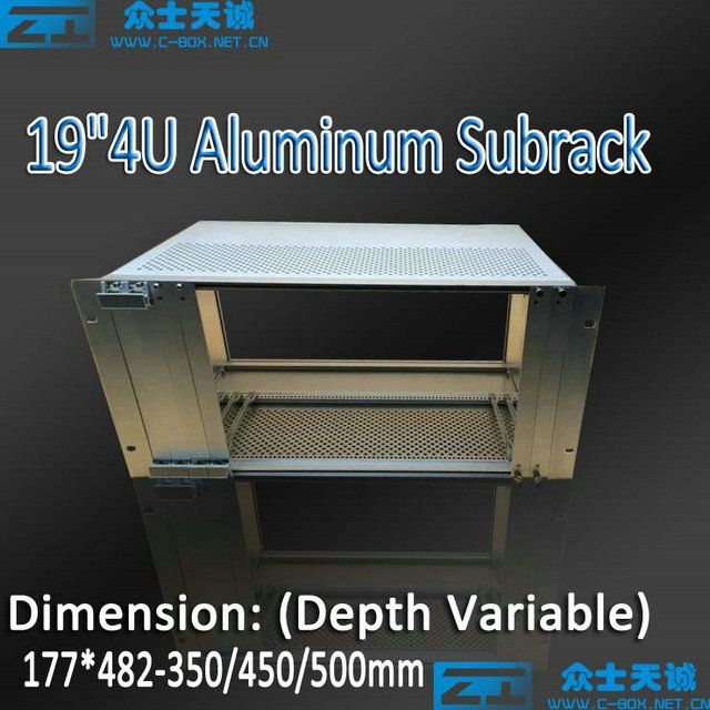 4u/19&quot; standard 2u 3u 4u 5u 6u 7u-12u aluminum subrack enclosure chassis case shell box