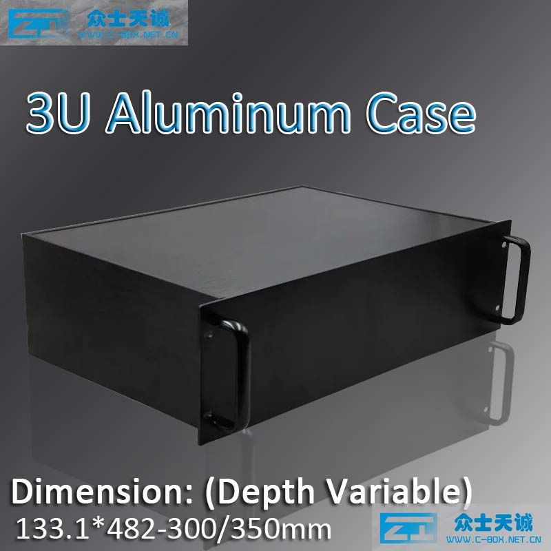 3U/19&quot; 1u 2u 3u 4u 5u 6u 7u 8u-custom aluminum chassis metal enclosure box shell