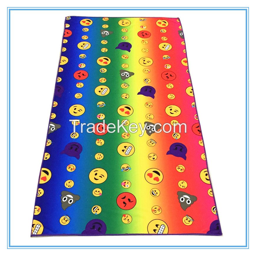 70*140cm microfiber polyester sulimation printed beach towel 