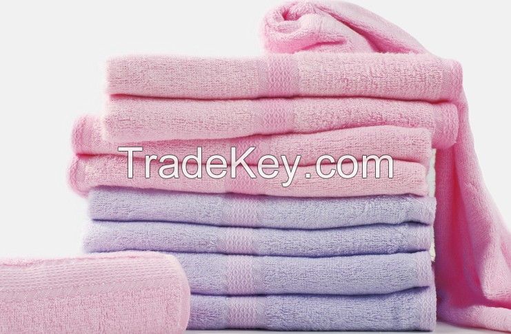 Cheap Wholesale 100% cotton solid bath towel with assorted sizes and colors