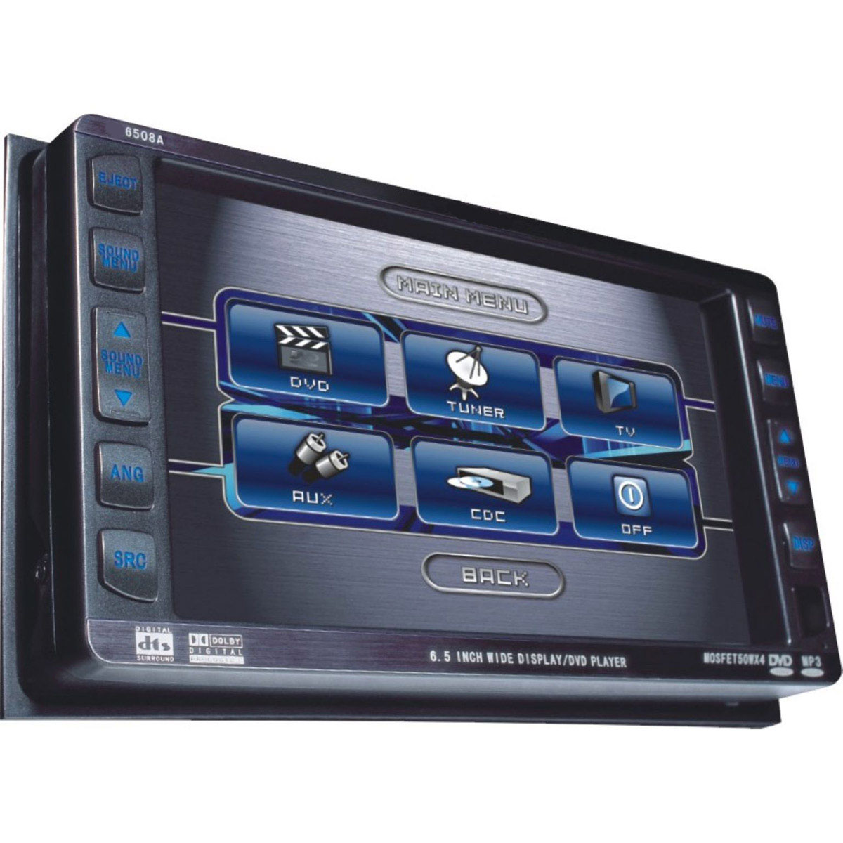 All-in-one Navigation 2- din  6.5” car dvd (6510G)