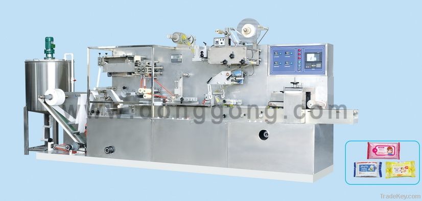 automatic wet wipe tissue machine for 30pieces