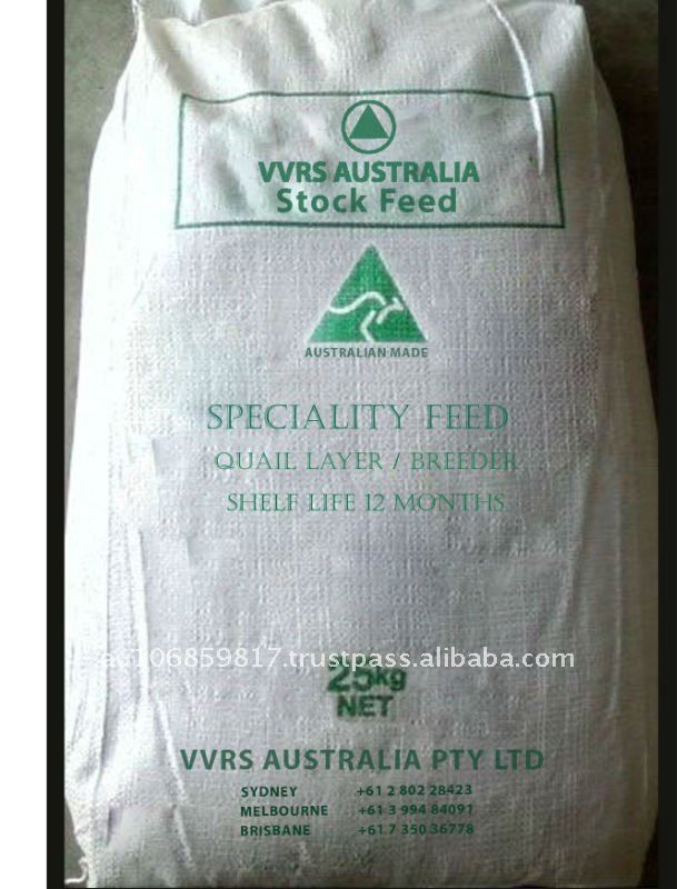 Animal feed for Speciality Feeds - Quail Layer / Breeder
