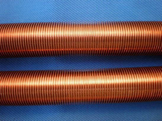 Copper finned tube