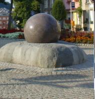 ball water feature, garden ball fountain