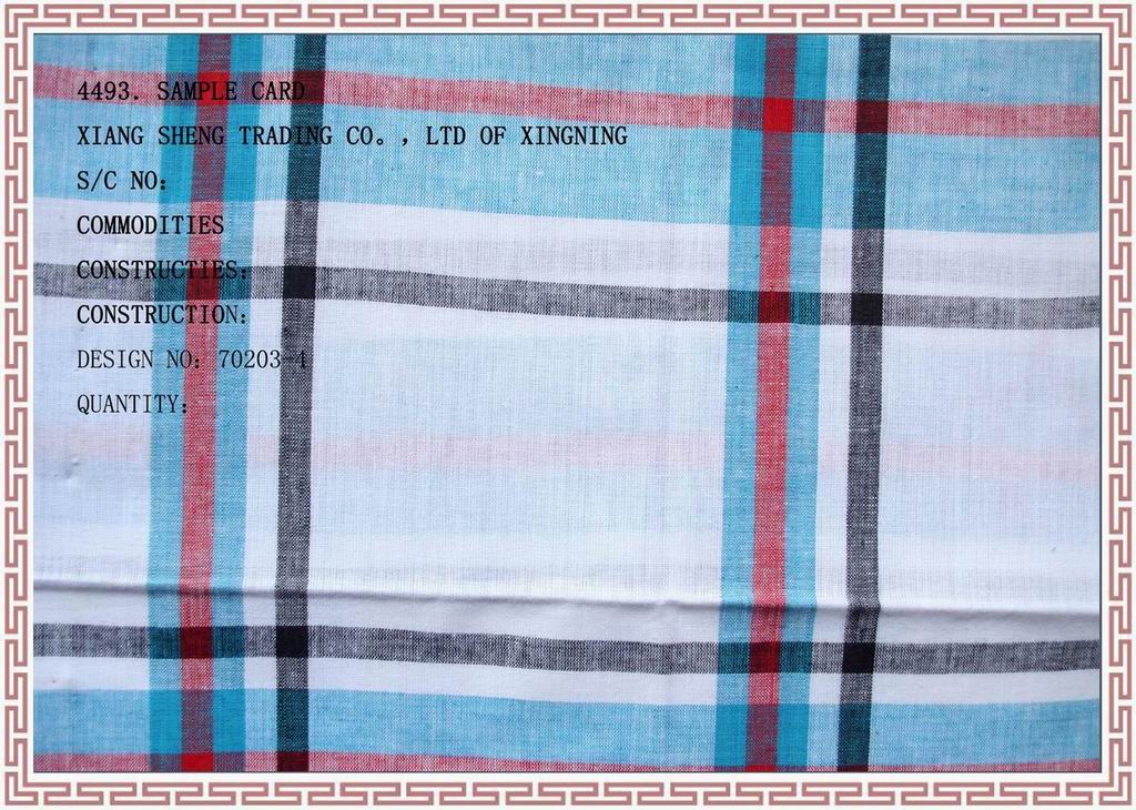 Sell culture tower brand 100% cotton yarn-dyed check