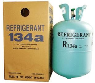 HFC r134a refrigerant gas; 1, 1, 1, 2-Tetrafluoroethane;