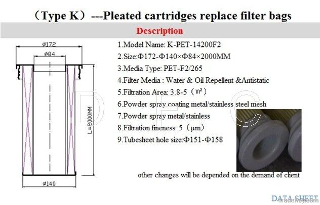 2 meter filterr/ Air intake filter