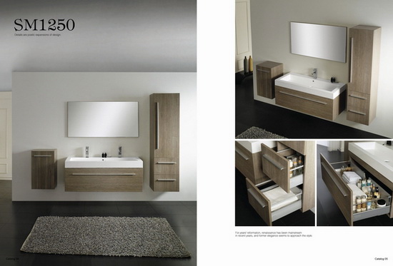 Bathroom Cabinet, Bathroom Vanity, Water Basin (SM1250)