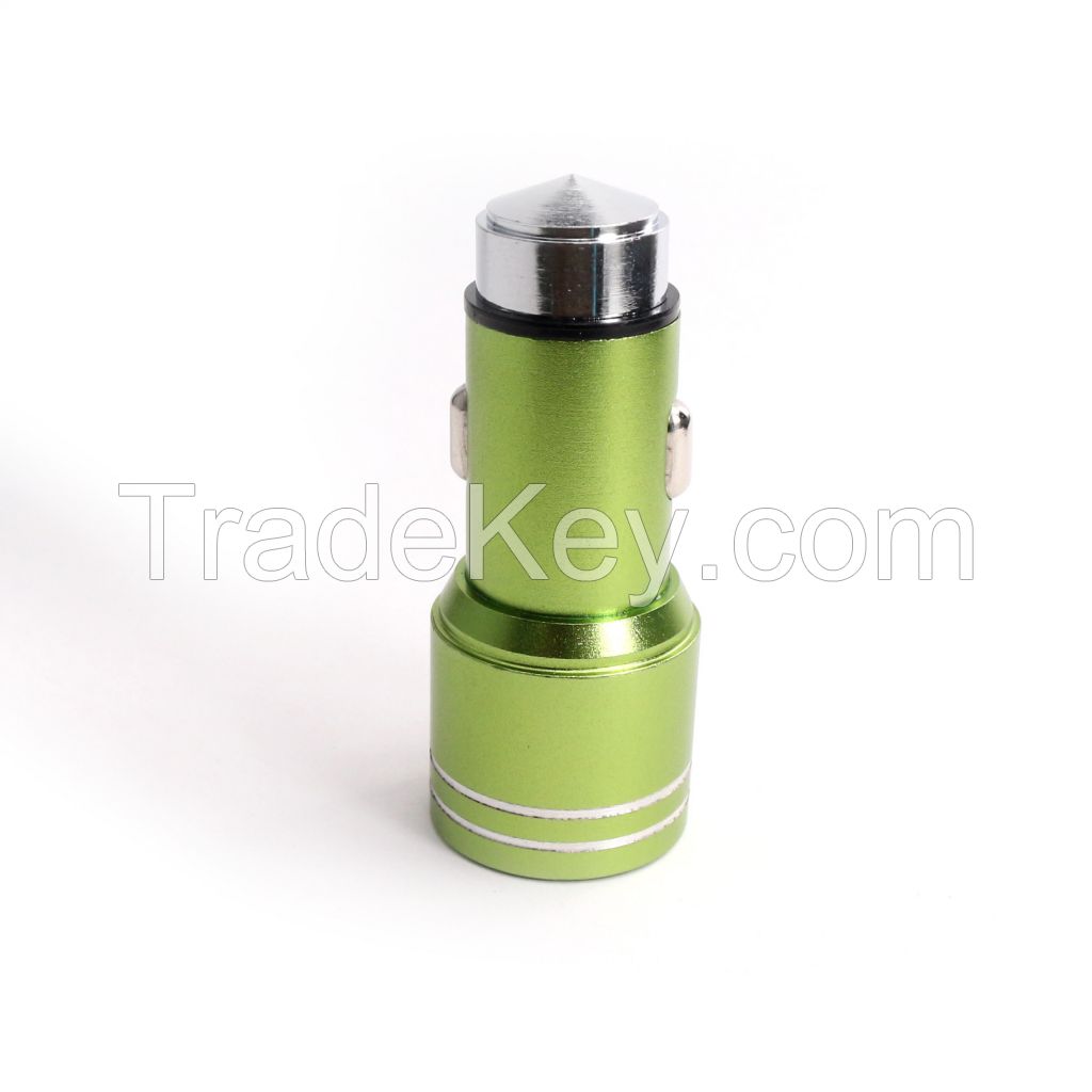 safety hammer Dual USB car charger