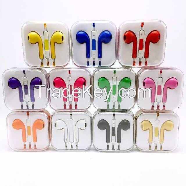 Colorful Earpods for Apple iPhone with Mic and Remote