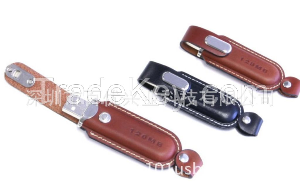 leather/PVC/plastic promotional USB flash rives