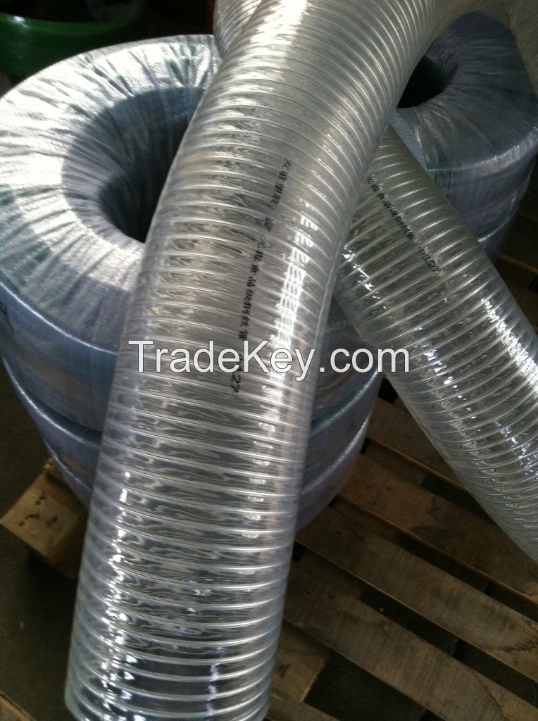 spiral steel wire hose IN FOODE GRADE 